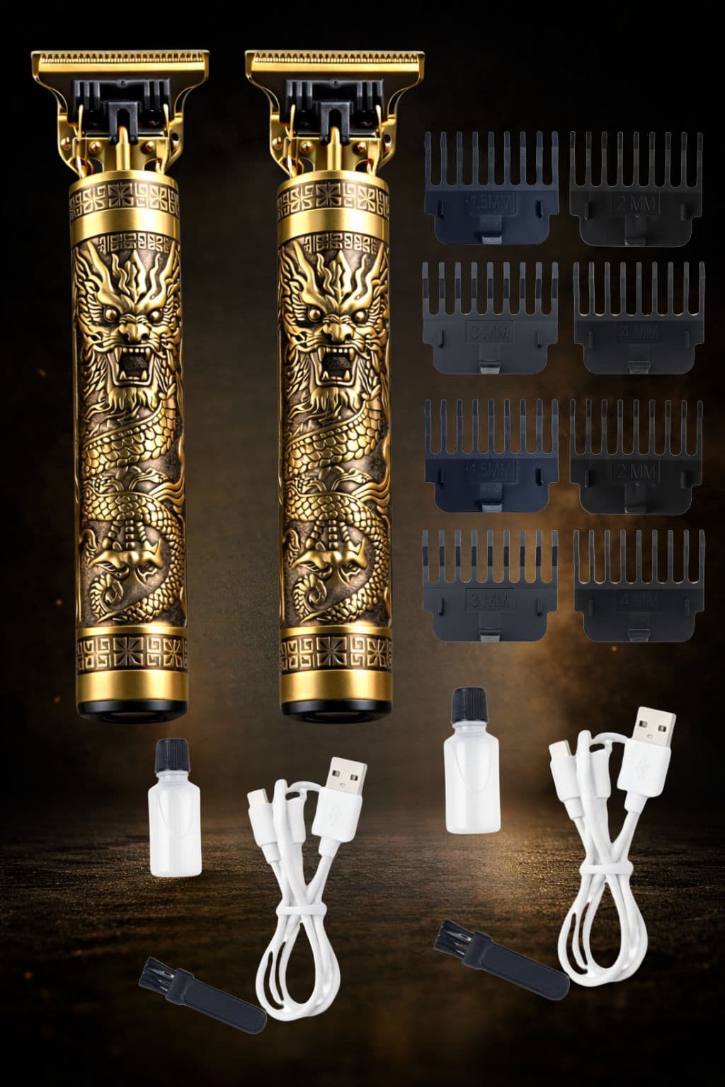 Cortadora de Cabello Profesional – Máquina Barbera Recargable