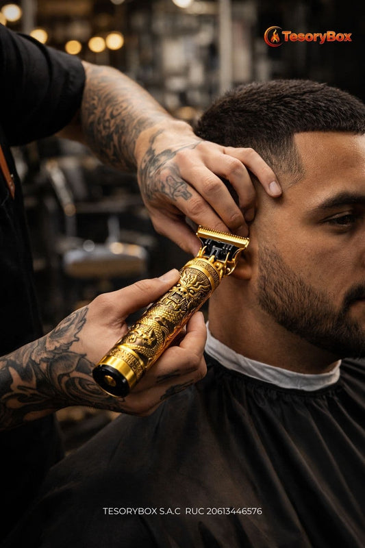 Cortadora de Cabello Profesional – Máquina Barbera Recargable
