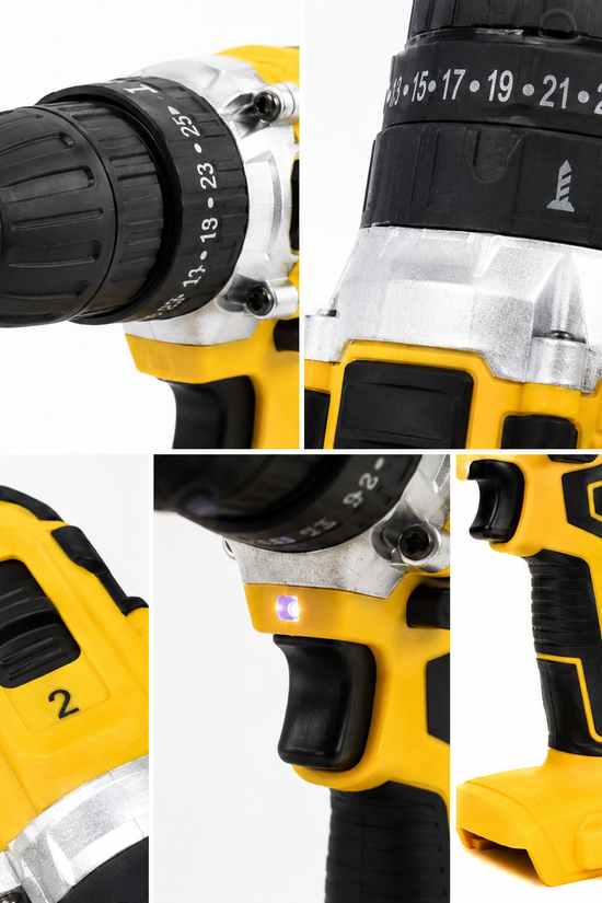 Taladro Inalámbrico 12V + Kit 26 Accesorios y Maleta