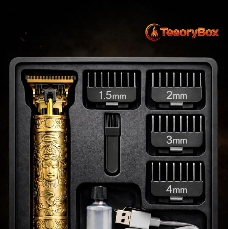 Cortadora de Cabello Profesional – Máquina Barbera Recargable