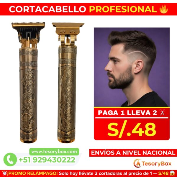 maquina cortacabello profesional metalica